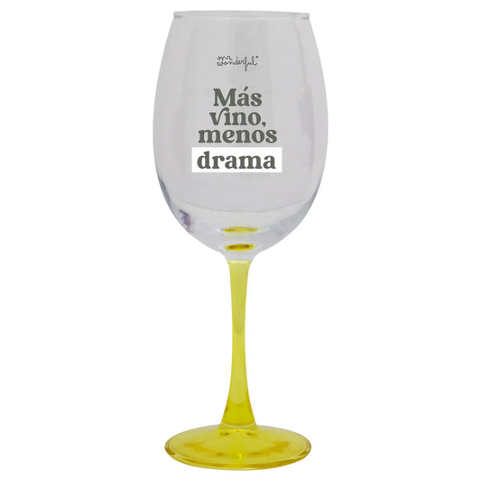 COPA DE VINO - MÁS VINO, MENOS DRAMA- Mr.Wonderful
