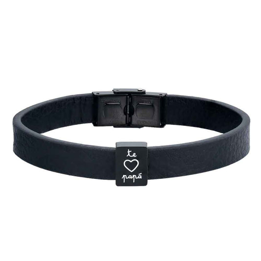 Pulsera Te quiero Papá Chapa Negra