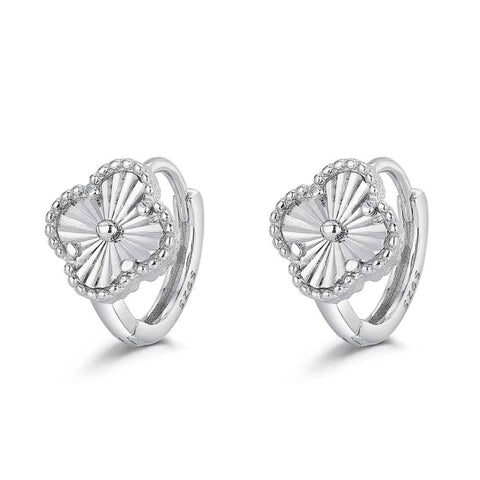 Pendiente Plata ARO TRÉBOL - promojoya