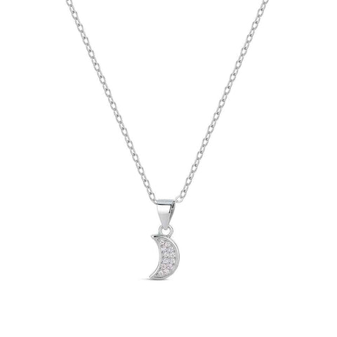 Gargantilla Plata LUNA CIRCONITA ROSA - PROMOJOYA