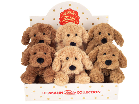 Perro de peluche articulado tricolor 20 cm - Peluche- HERMANN TEDDY COLLECTION