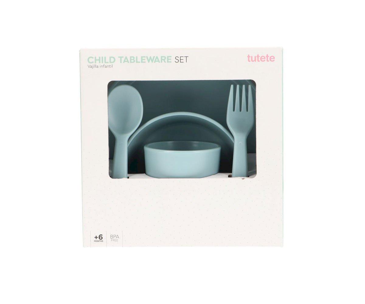 Vajilla Infantil LIGTH BLUE -TUTETE