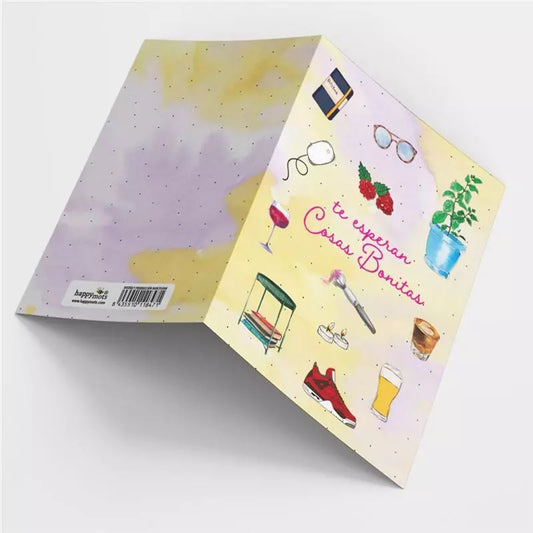 Postal: Te esperan cosas Bonitas - HAPPY MOTS