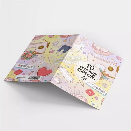 Postal: Tú eres muy especial hand made - HAPPY MOTS