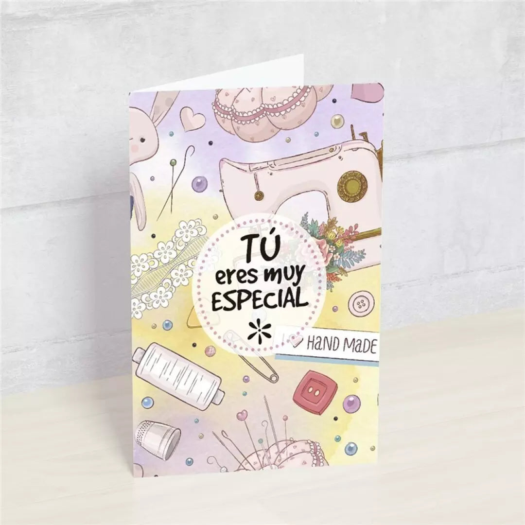 Postal: Tú eres muy especial hand made - HAPPY MOTS