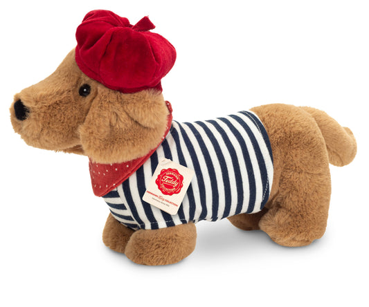 Perro salchicha Claude 26 cm - Peluche - Juguete de tela- HERMANN TEDDY COLLECTION