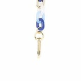 Cadena Para Teléfono CORTA RESINA AZUL Y DORADO - DRAEGER