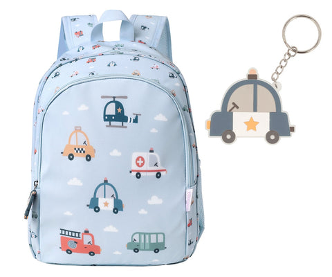 Mochila Mediana City Cars + Llavero - TUTETE