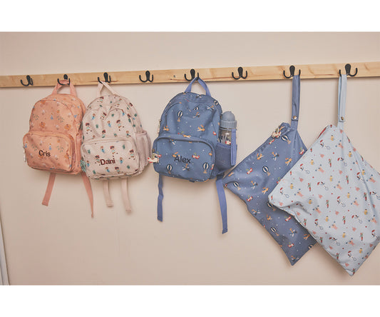 Mochila Infantil Planes Personalizable Tutete