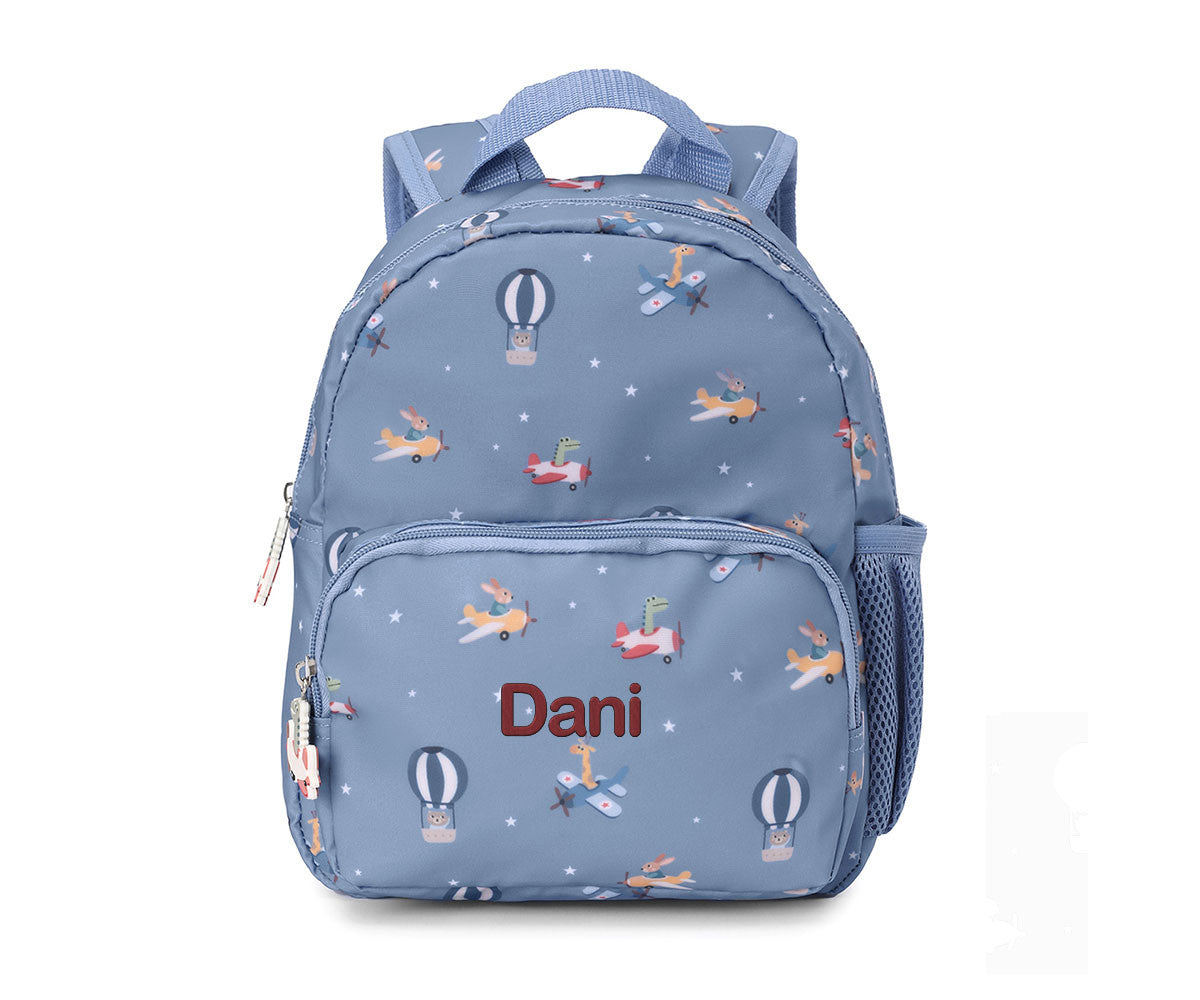 Mochila Infantil Planes Personalizable Tutete