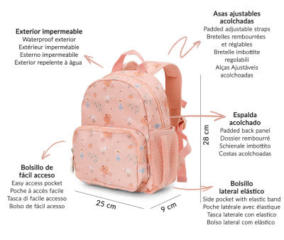 Mochila Infantil Mouse Fairies Personalizable Tutete