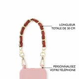 Cadena Para Teléfono Corta CAMEL Y DORADO- DRAEGER