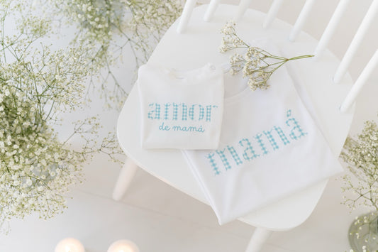 Camiseta Mamá- Vichy Mint