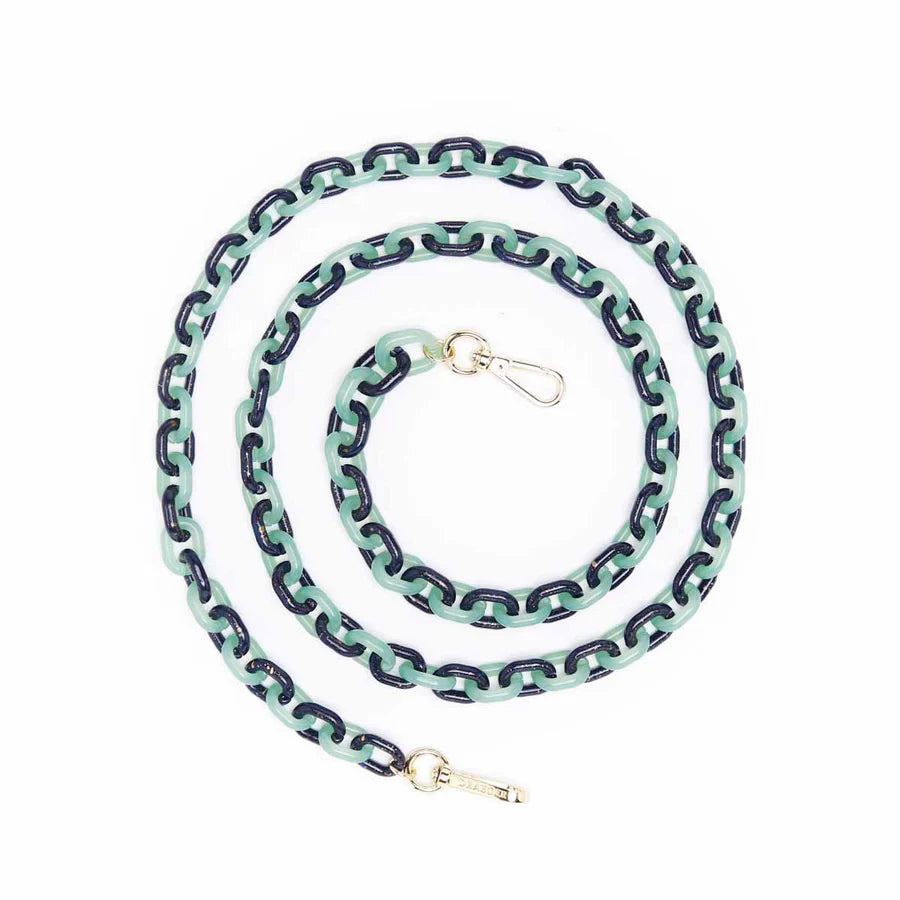Cadena Para Teléfono RESINA LARGA MULTICOLOR VERDE Y AZUL - DRAEGER