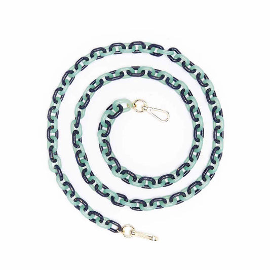 Cadena Para Teléfono RESINA LARGA MULTICOLOR VERDE Y AZUL - DRAEGER