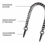 Cadena Para Teléfono Corta METAL NEGRO- DRAEGER
