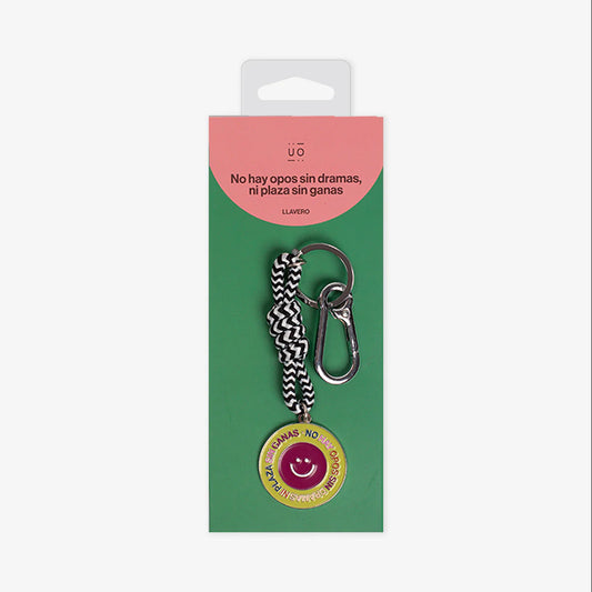 Llavero metálico "No hay opos sin dramas" - UO