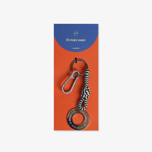 Llavero metálico "El mejor papá"-UO