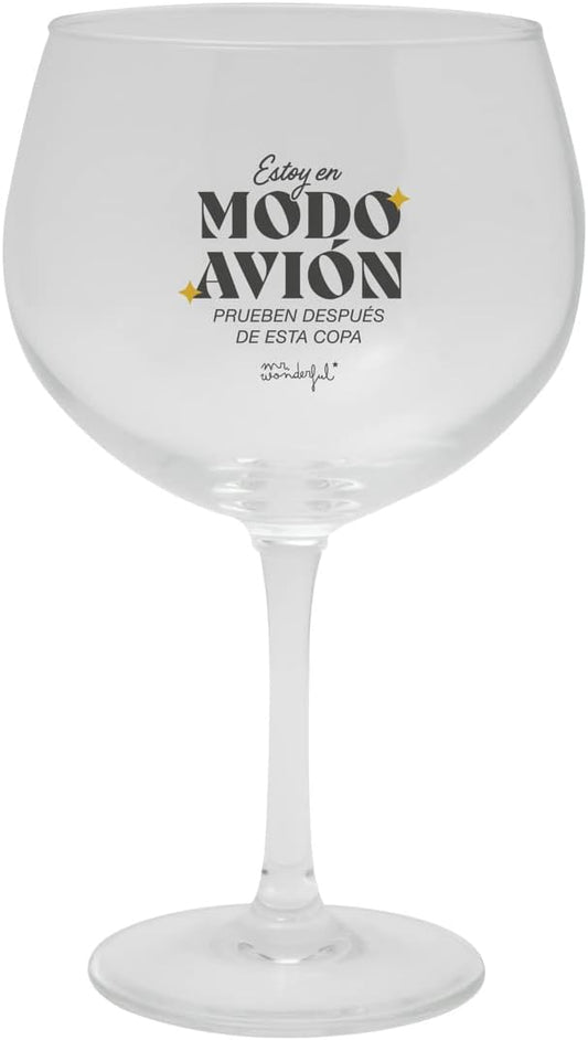 Copón Gin-Tonic ESTOY EN MODO AVIÓN,PRUEBEN DESPUÉS DE ESTA COPA - MR WONDERFULL