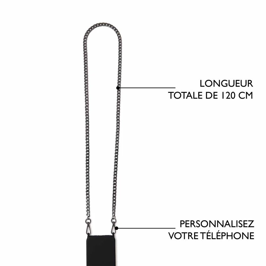 Cadena Para Teléfono LARGA METAL NEGRO - DRAEGER