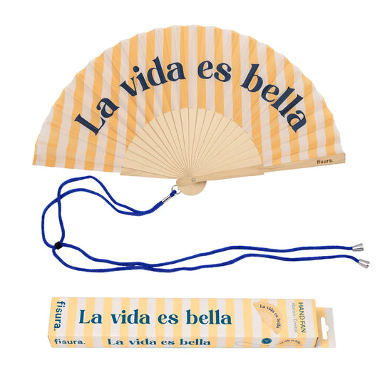 Abanico LA VIDA ES BELLA - Fisura