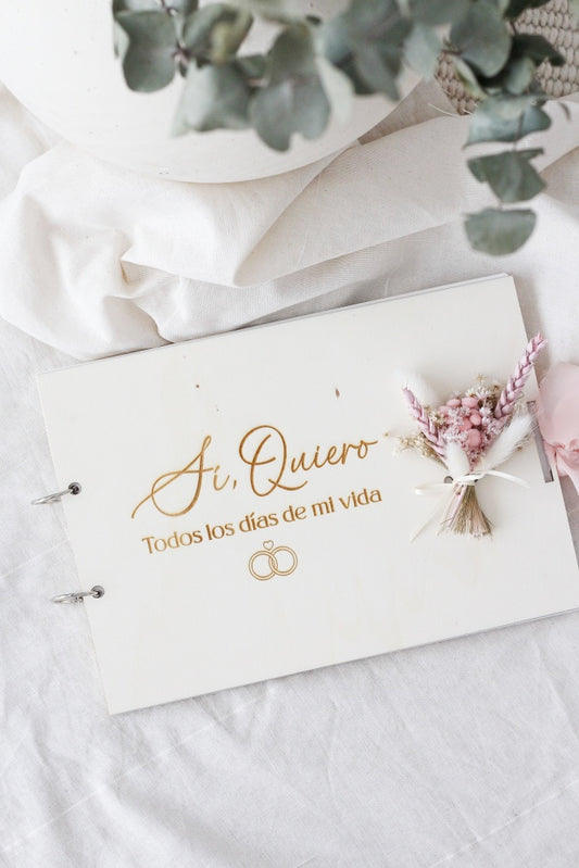 Libro de firmas Sí quiero, todos los días de mi vida-Be Love