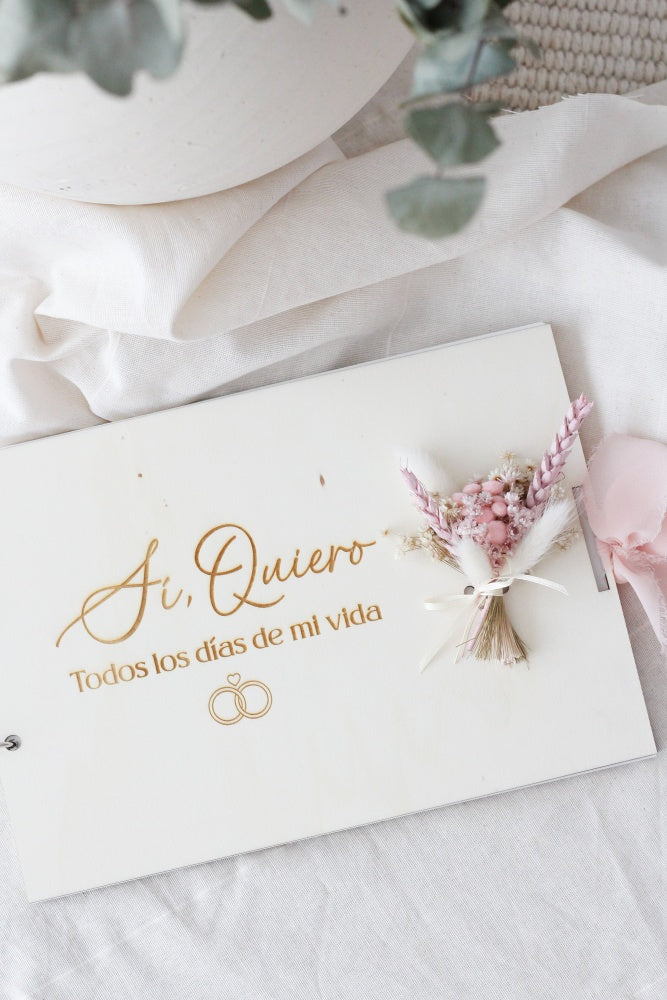 Libro de firmas Sí quiero, todos los días de mi vida-Be Love