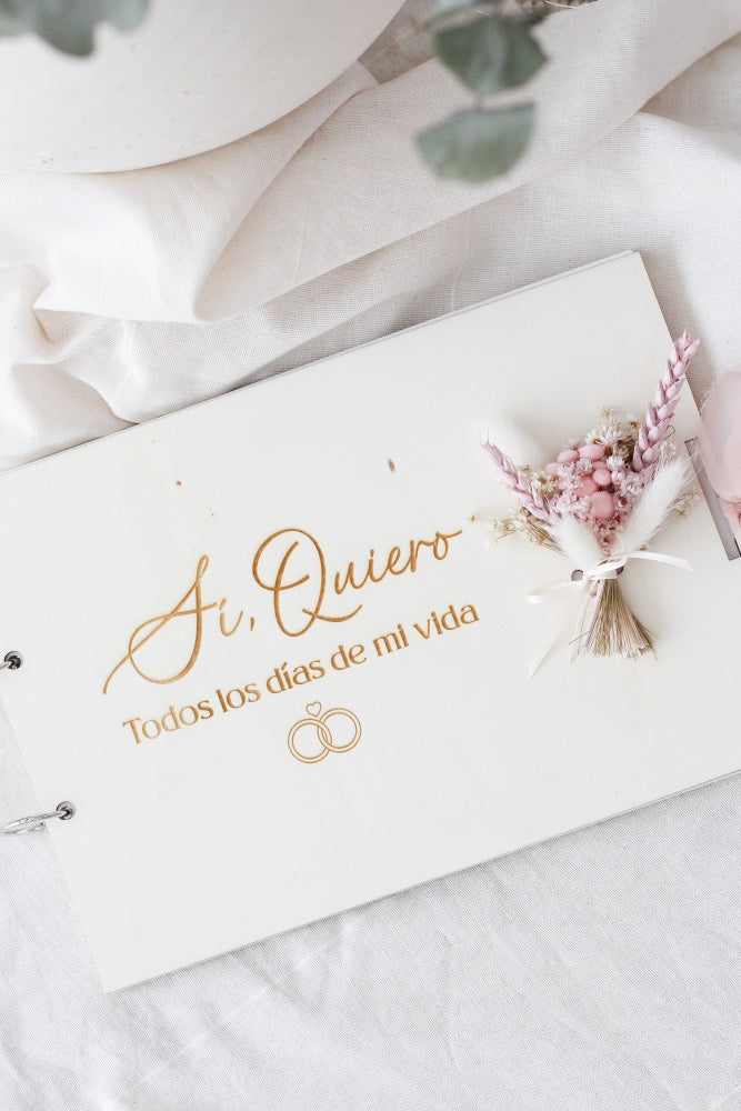 Libro de firmas Sí quiero, todos los días de mi vida-Be Love