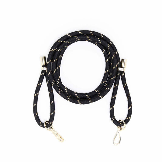 Cordón Para Teléfono LARGO NEGRO Y DORADO - DRAEGER