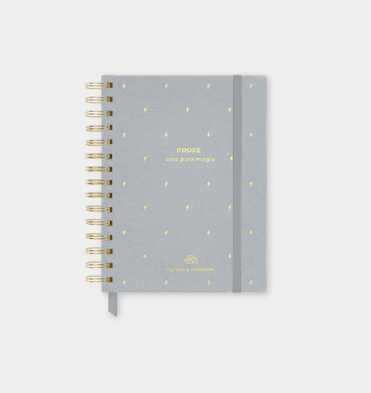 Cuaderno A5 Entelado PROFE ERES PURA MAGIA - THE GREAT MOUSTACHE