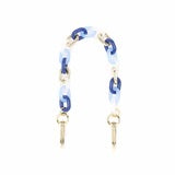 Cadena Para Teléfono CORTA RESINA AZUL Y DORADO - DRAEGER