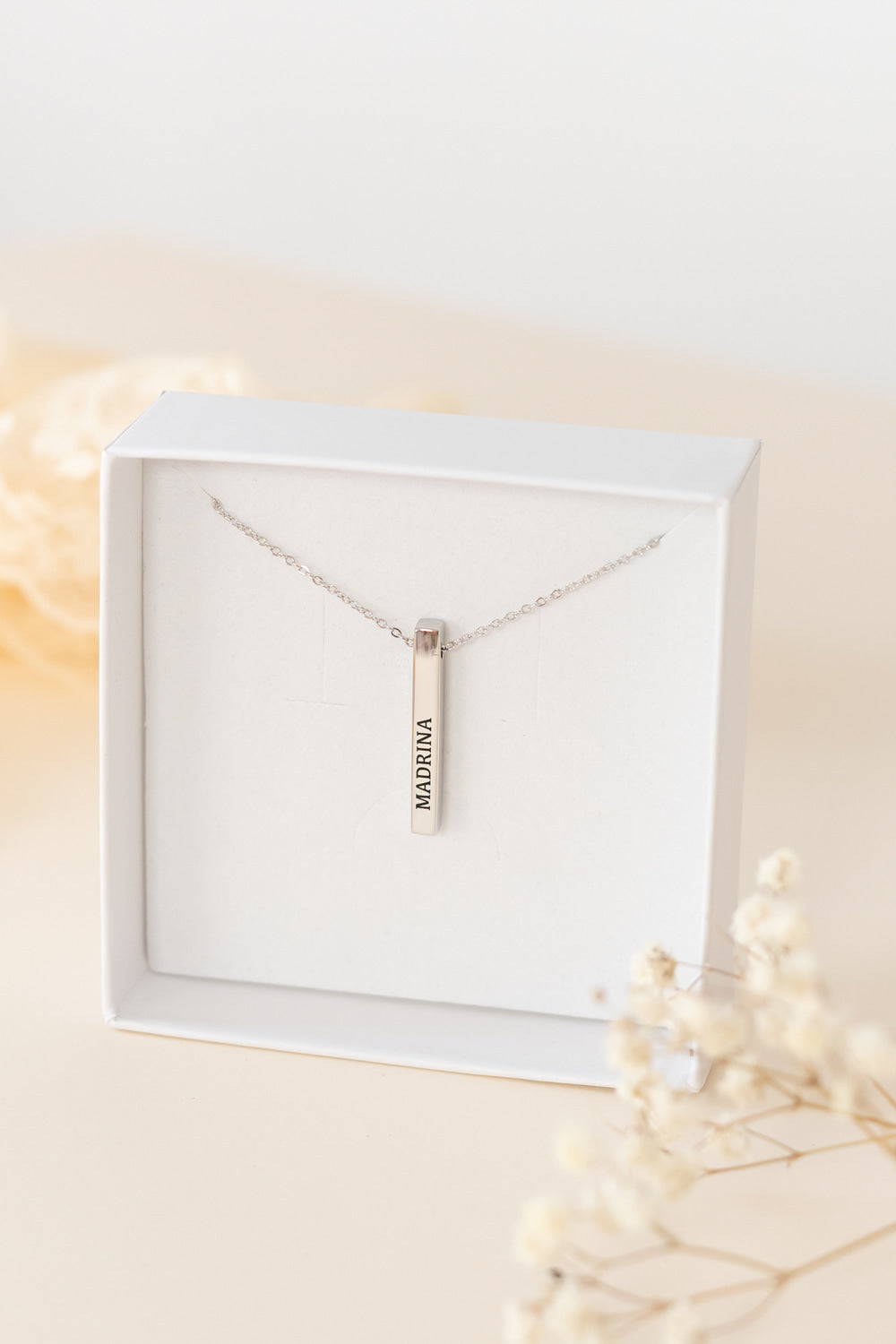 Gargantilla de Plata Madrina Personalizable