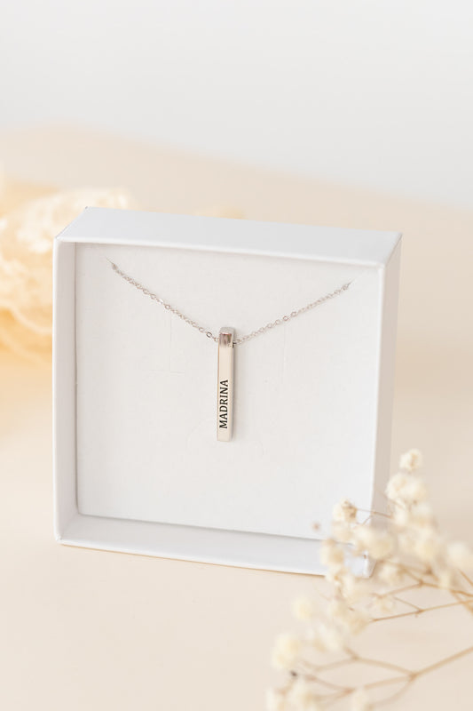 Gargantilla de Plata Madrina Personalizable