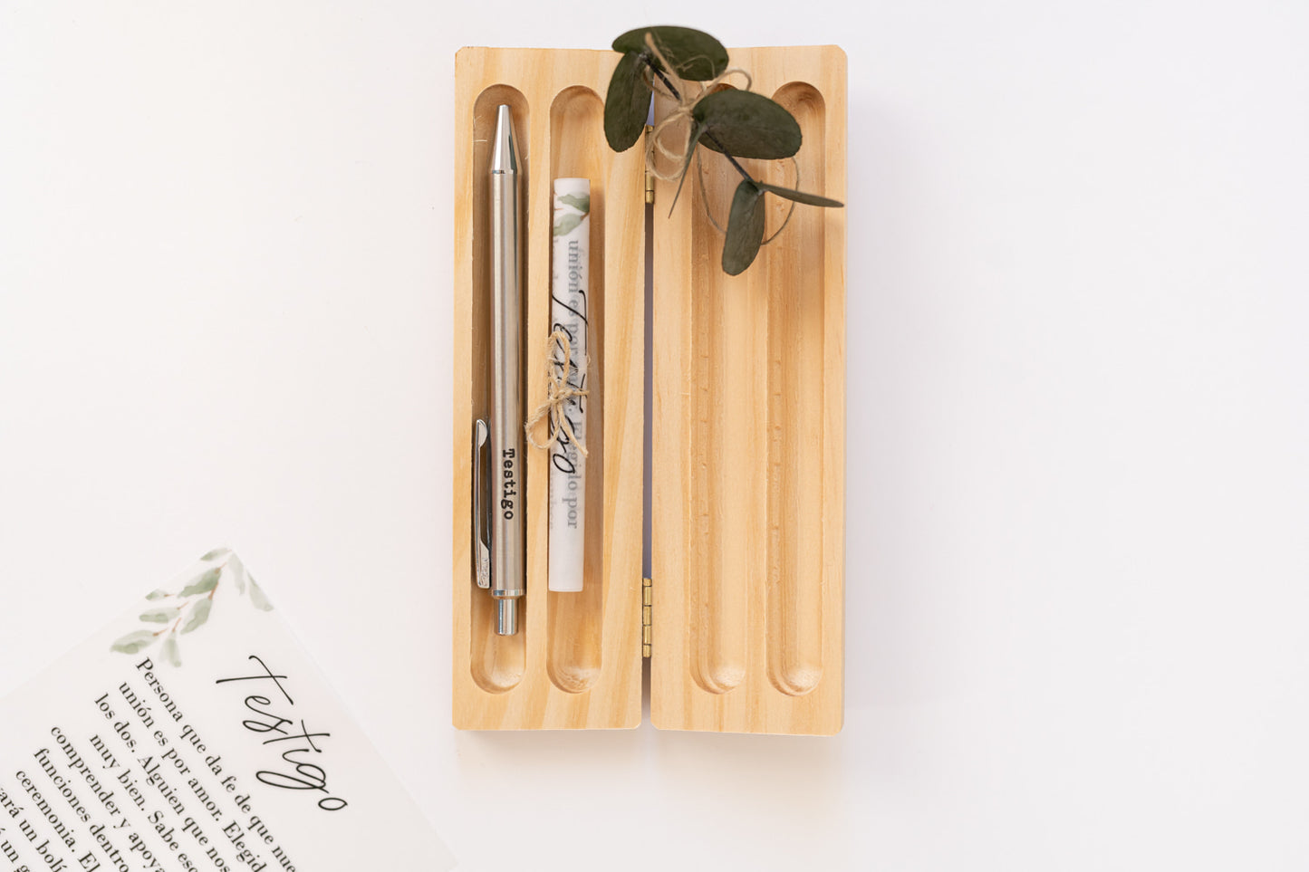 Bolígrafo Personalizado para Testigo de Boda- Be Love