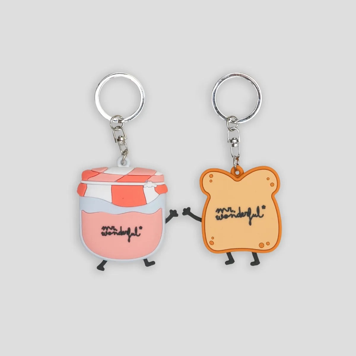 Set de 2 llaveros - Tostada y mermelada- Mr. Wonderful