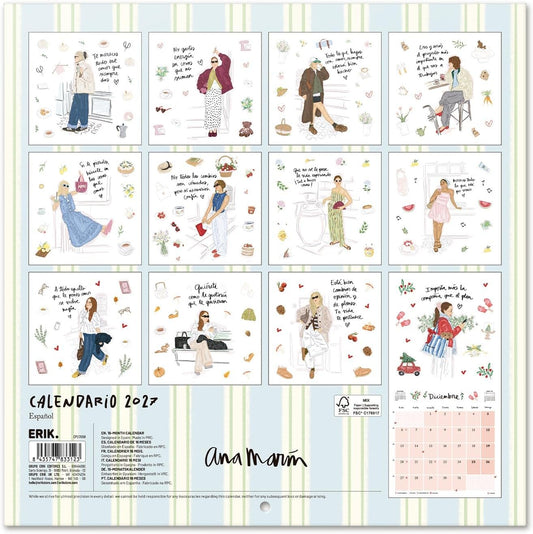 Calendario 2027 Ana Marín