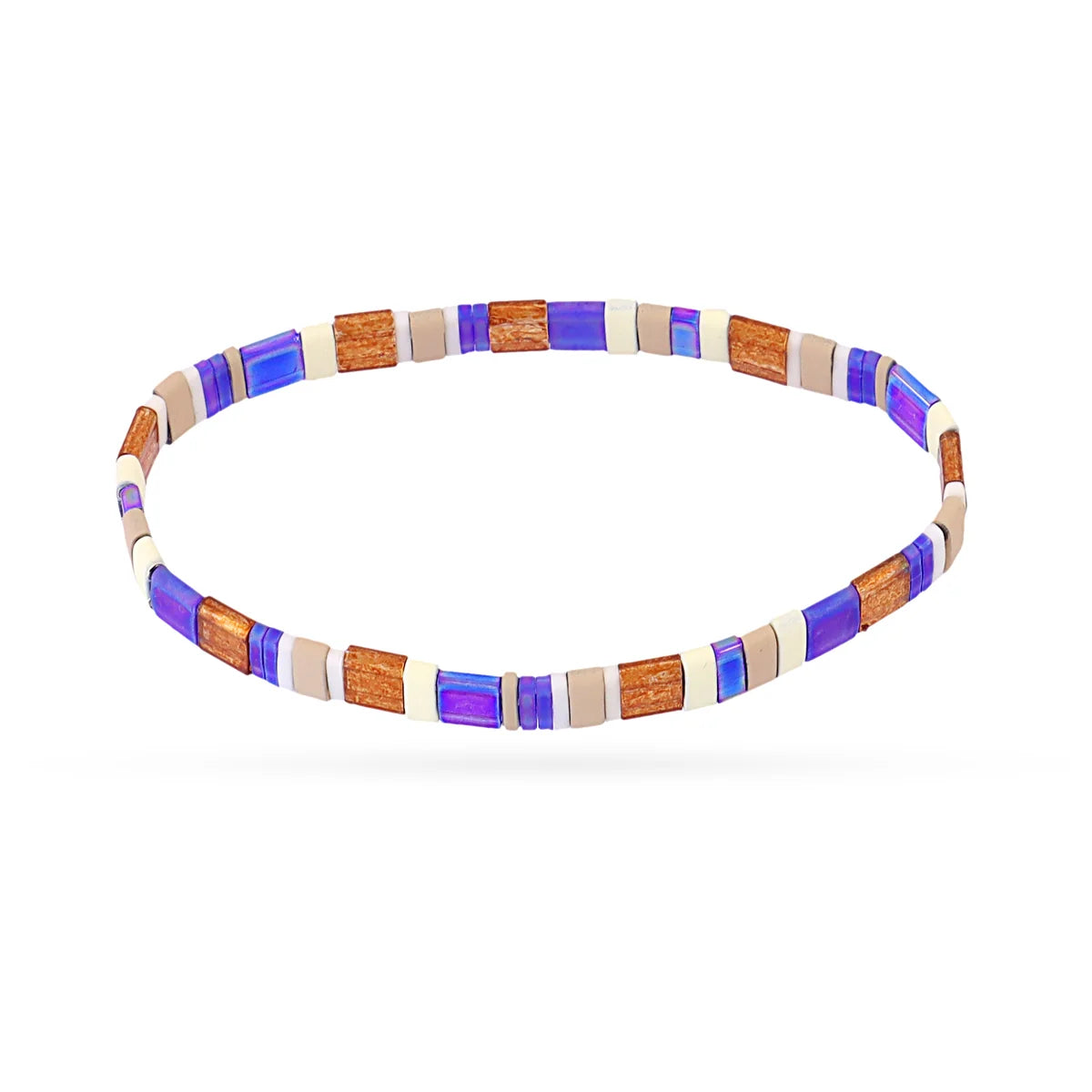 Pulsera elástica Miyuki multicolor