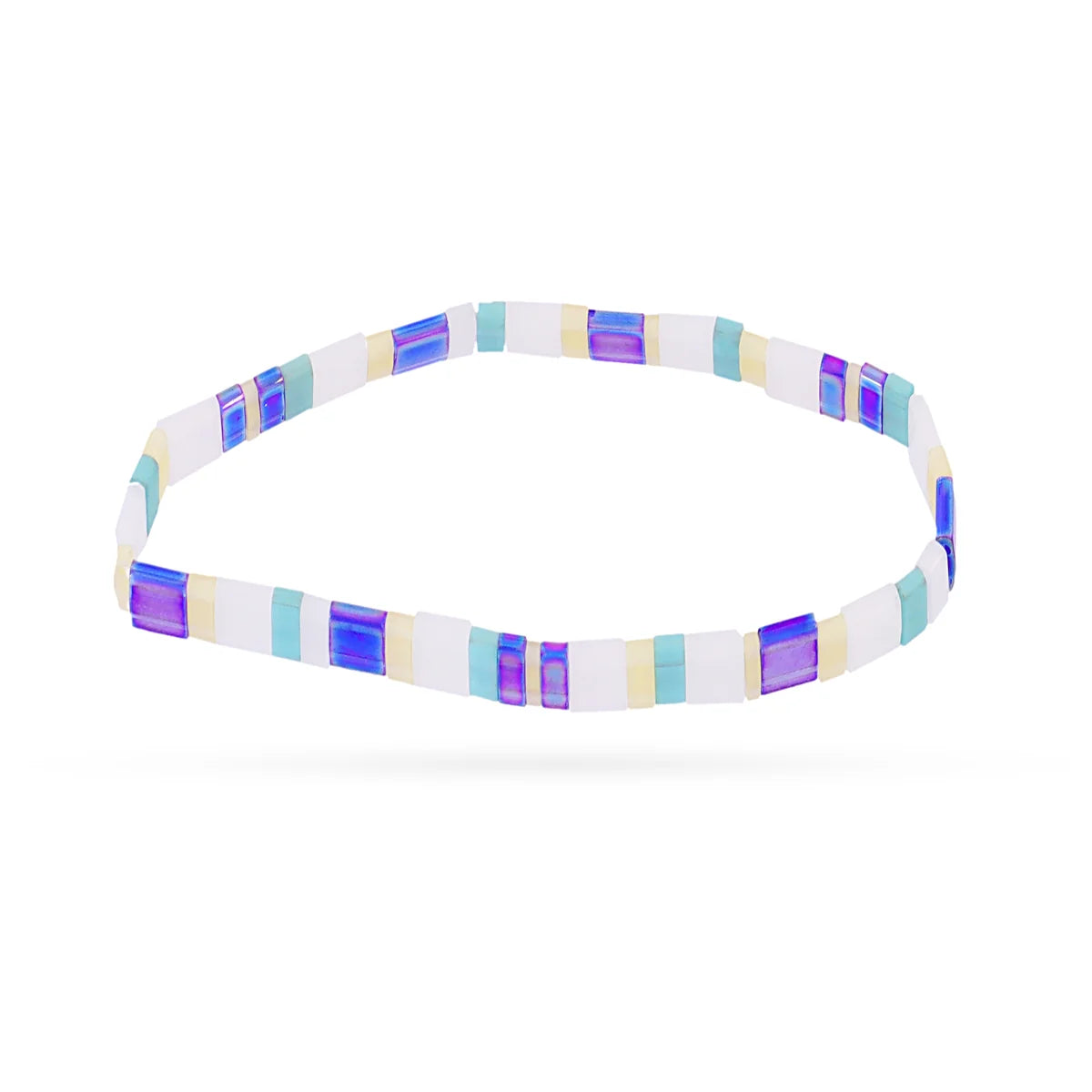 Pulsera elástica Miyuki multicolor