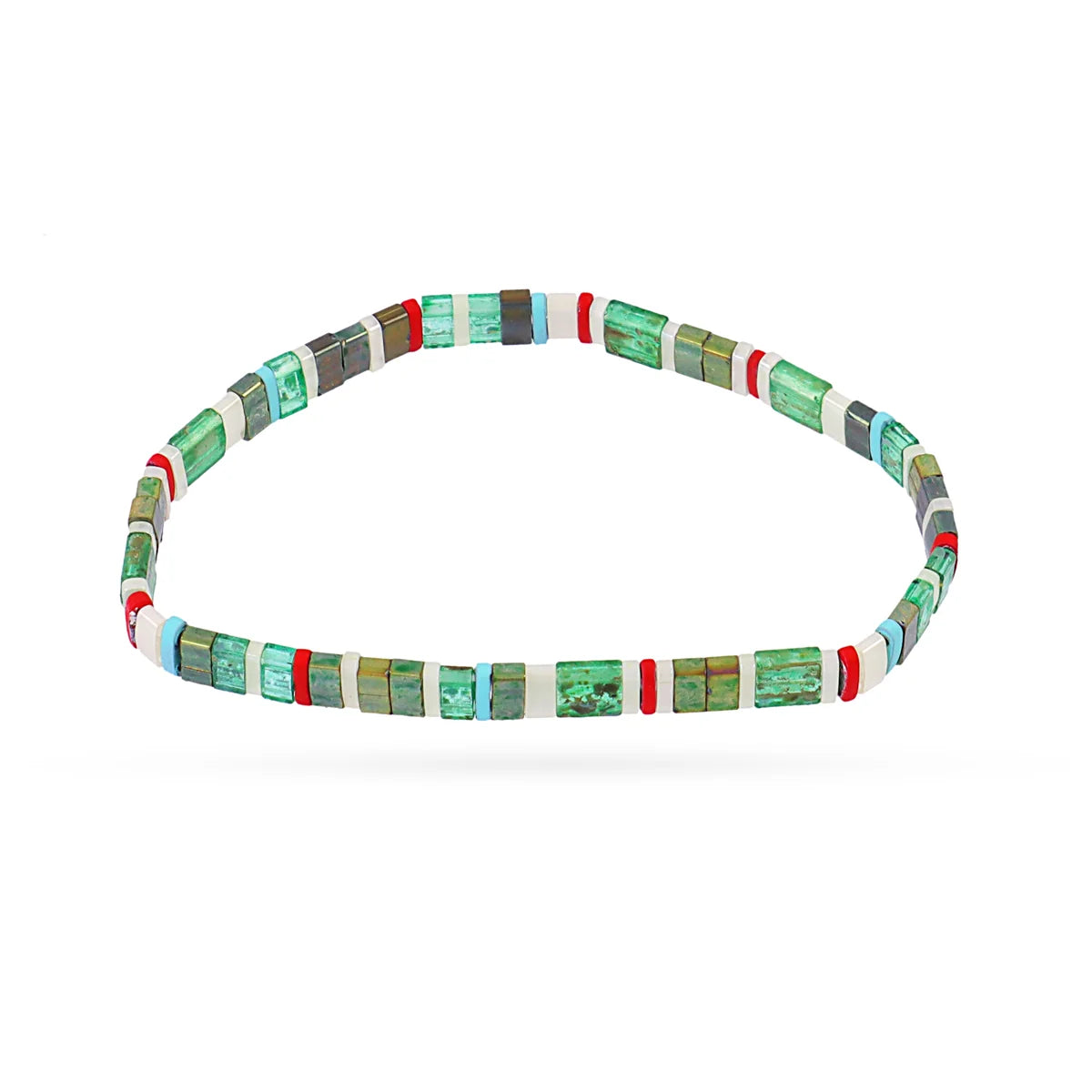 Pulsera elástica Miyuki multicolor