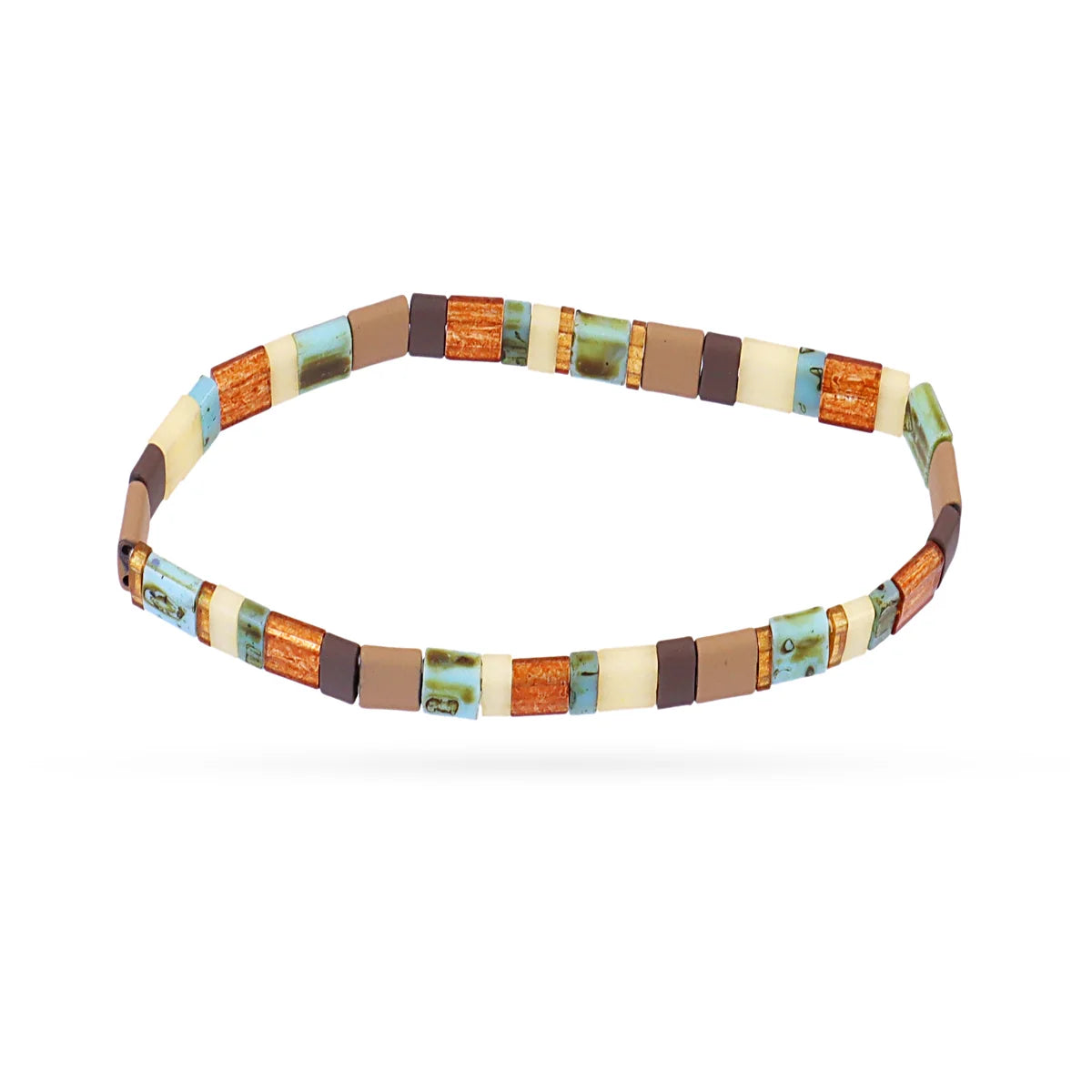 Pulsera elástica Miyuki multicolor