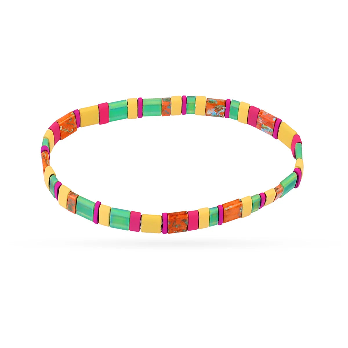 Pulsera elástica Miyuki multicolor
