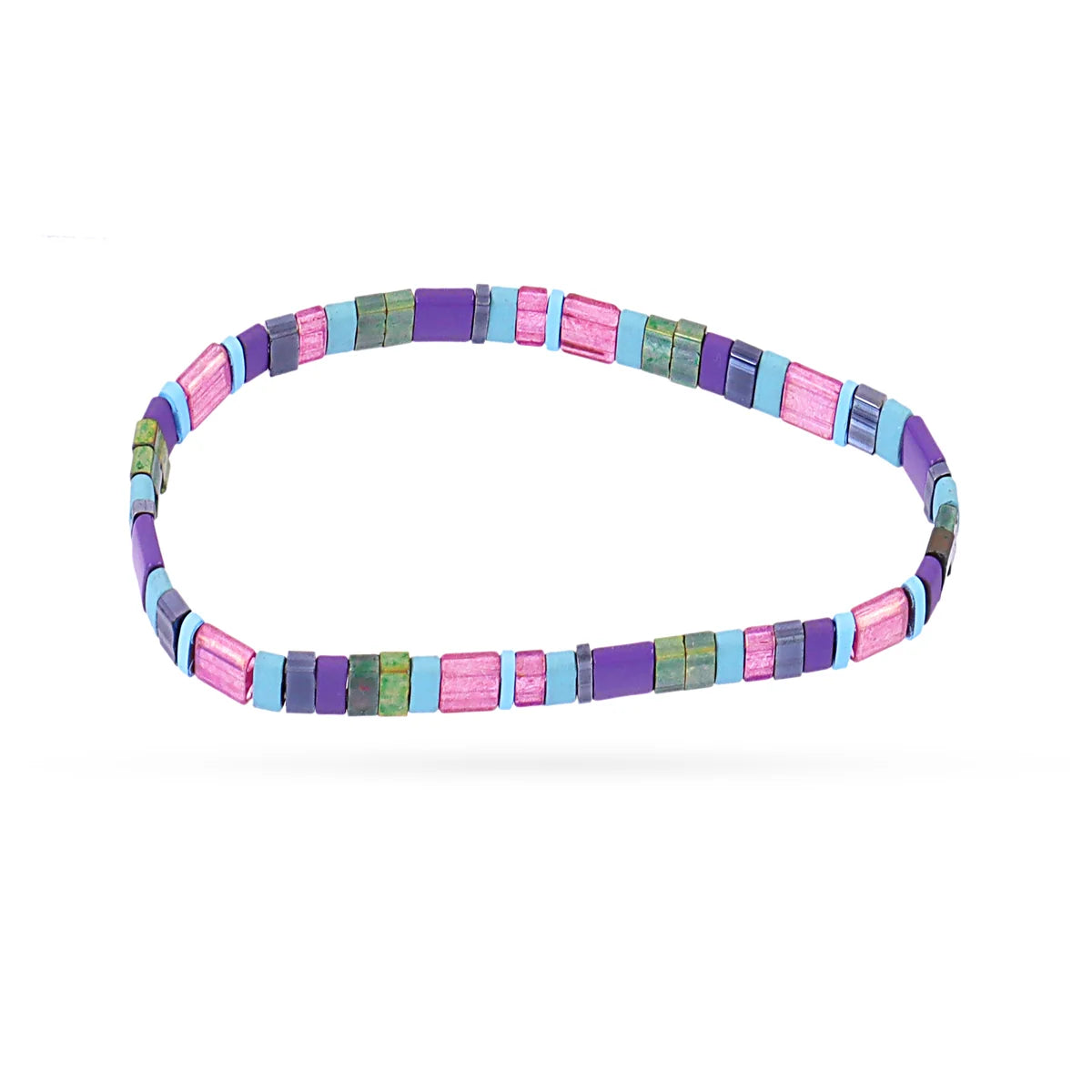 Pulsera elástica Miyuki multicolor