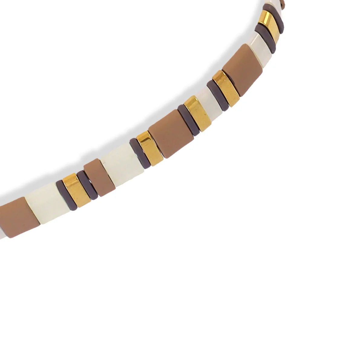 Pulsera elástica Miyuki multicolor