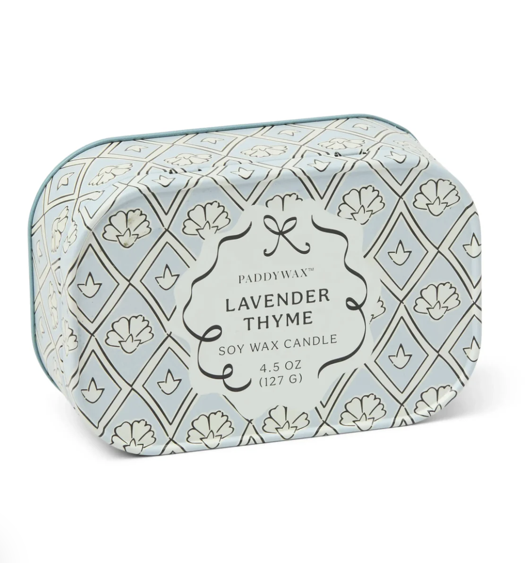 Lavanda y Tomillo - Vela de lata de 4.5 oz - PADDYWAX