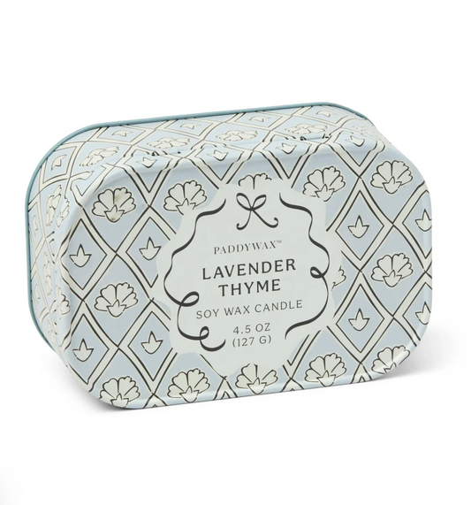 Lavanda y Tomillo - Vela de lata de 4.5 oz - PADDYWAX