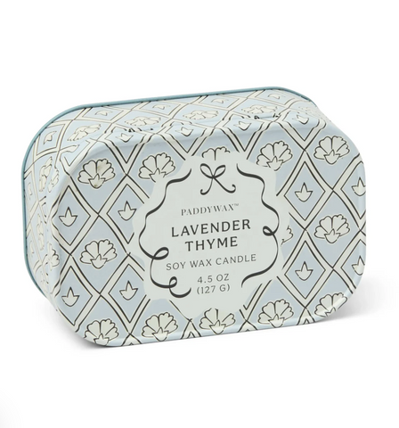 Lavanda y Tomillo - Vela de lata de 4.5 oz - PADDYWAX