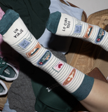 Calcetines "Un viaje lo cura todo" - UO