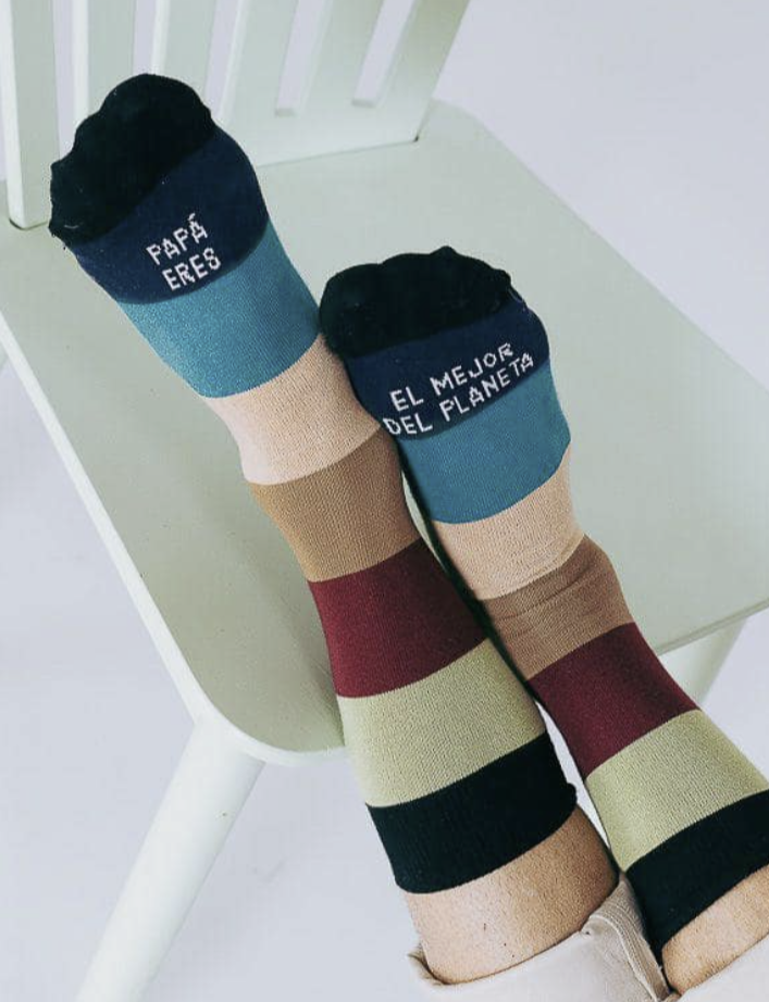 Calcetines "Papá eres el mejor del planeta" - UO
