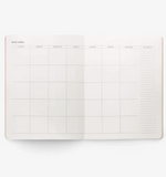 Planes. Planificador mensual ligero. Negro. Grande. - CHARUCA