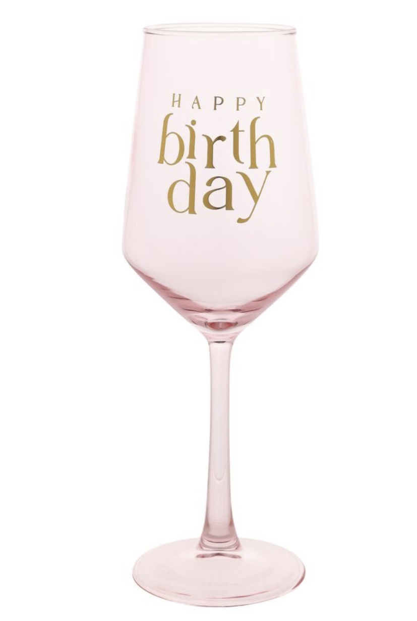 Copa de vino Happy Birthday
